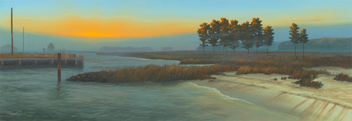 Before the Light – Original landscape painting by Damon Pla