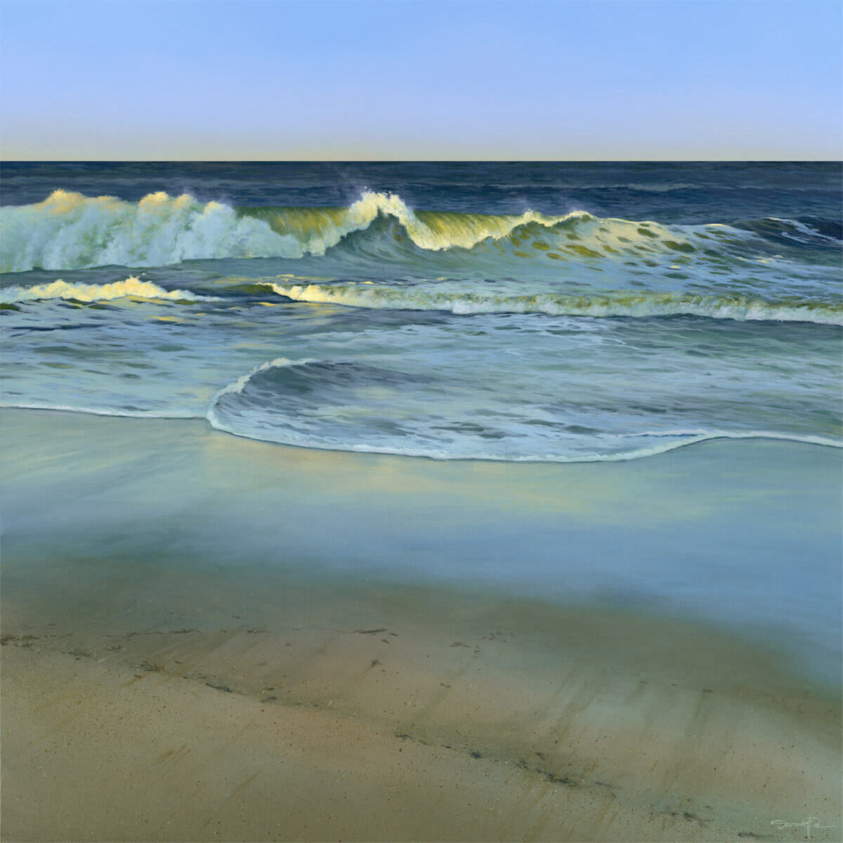 Equinox – Landscape painting by Damon Pla