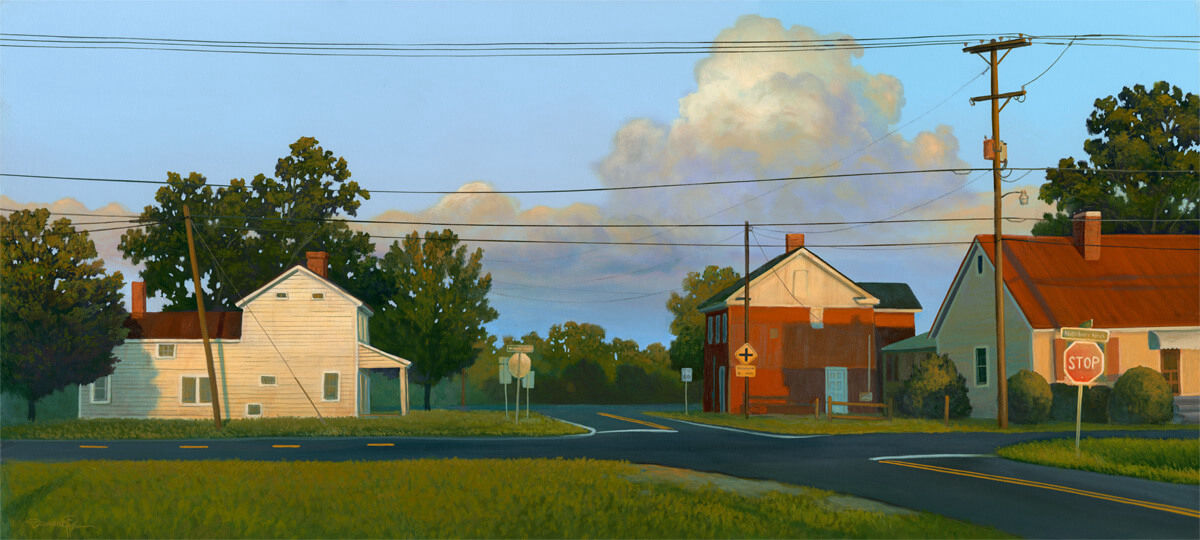 Light in Gumboro – Original landscape painting by Damon Pla