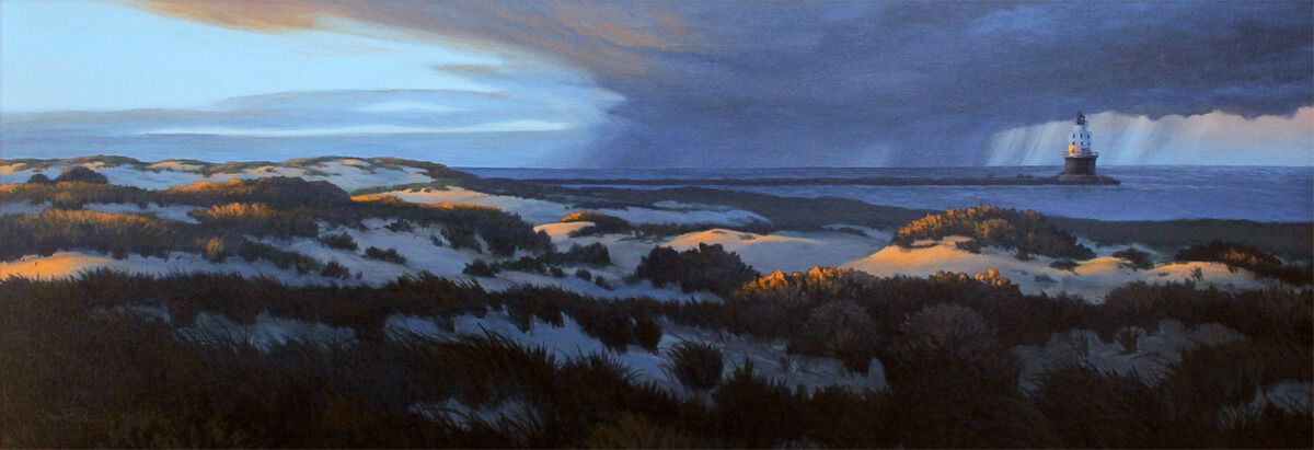 Out to Sea – Original landscape painting by Damon Pla