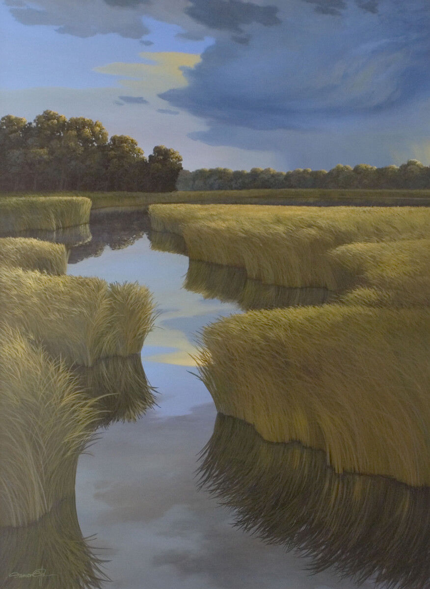 September Storm – Original landscape painting by Damon Pla