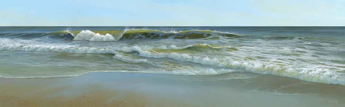 Silver Tide – Acrylic painting by Rehoboth artist Damon Pla