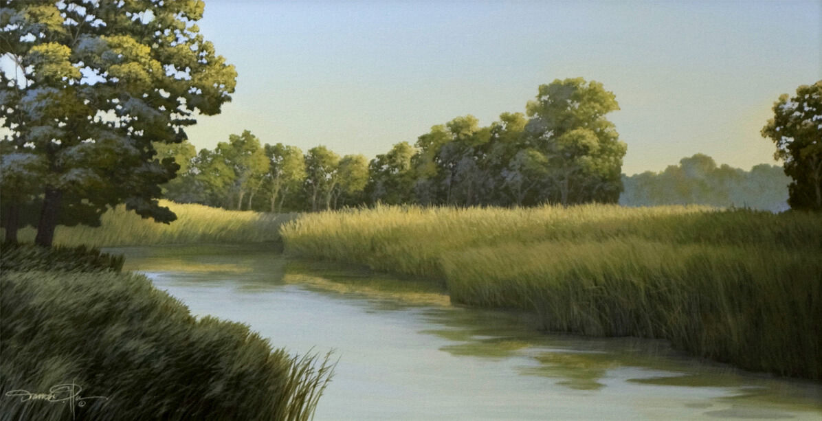 Summer Grasses – Original landscape painting by Damon Pla