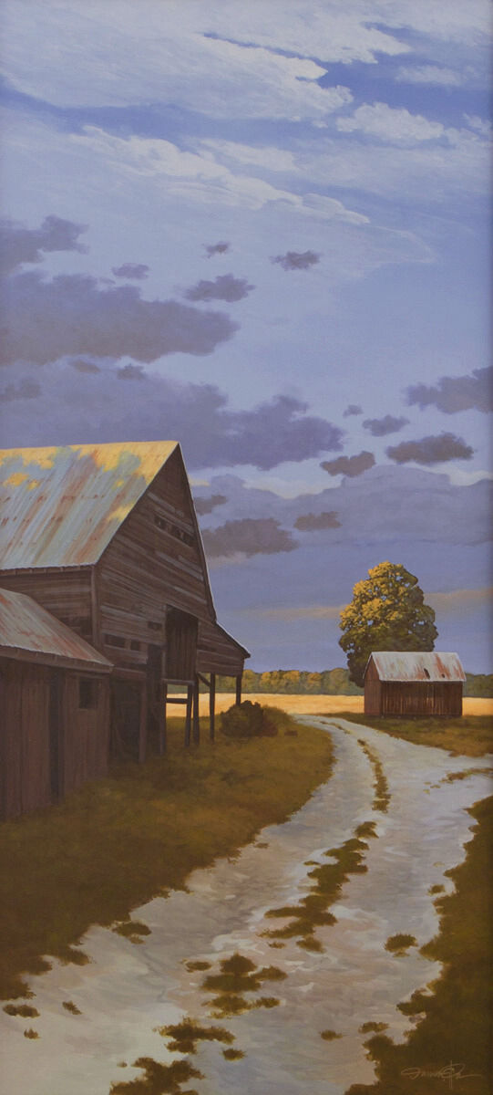 The Long Afternoon – Original landscape painting by Damon Pla