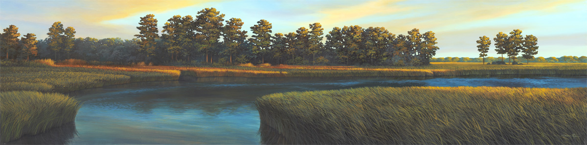 The Morning of October – Original landscape painting by Damon Pla