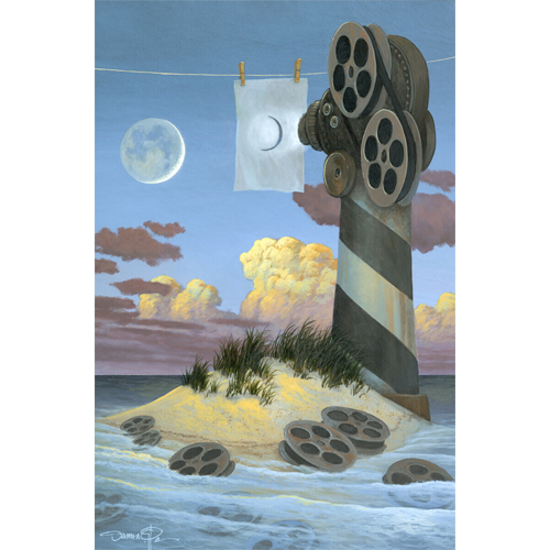 The Memory of Leaving Home Original Acrylic Painting by Delaware Artist Damon Pla