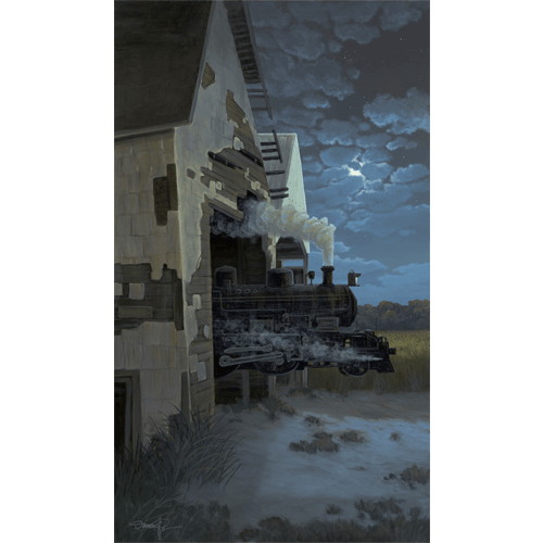 Escaping the Memory Original Acrylic Painting by Delaware Artist Damon Pla