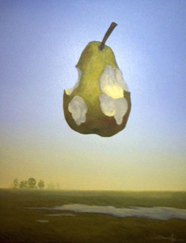 Five Bites – Original surreal painting by Damon Pla