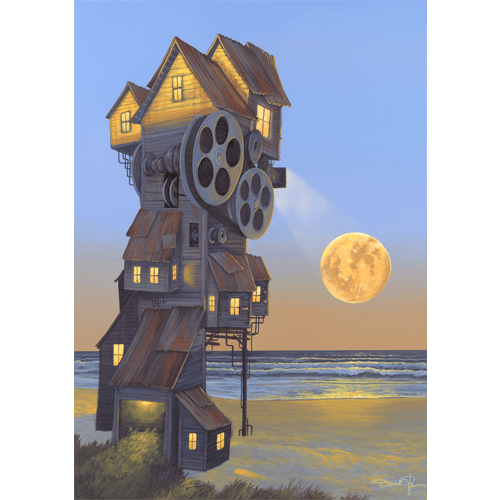 The Memory of Leaving Home Original Acrylic Painting by Delaware Artist Damon Pla