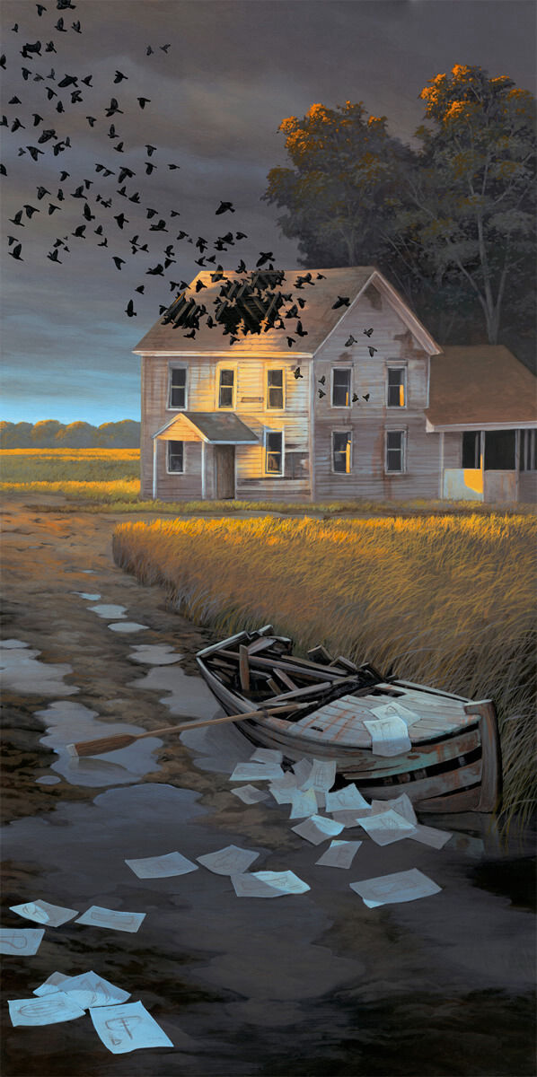 Memory of the Late Afternoon – Original surreal painting by Damon Pla