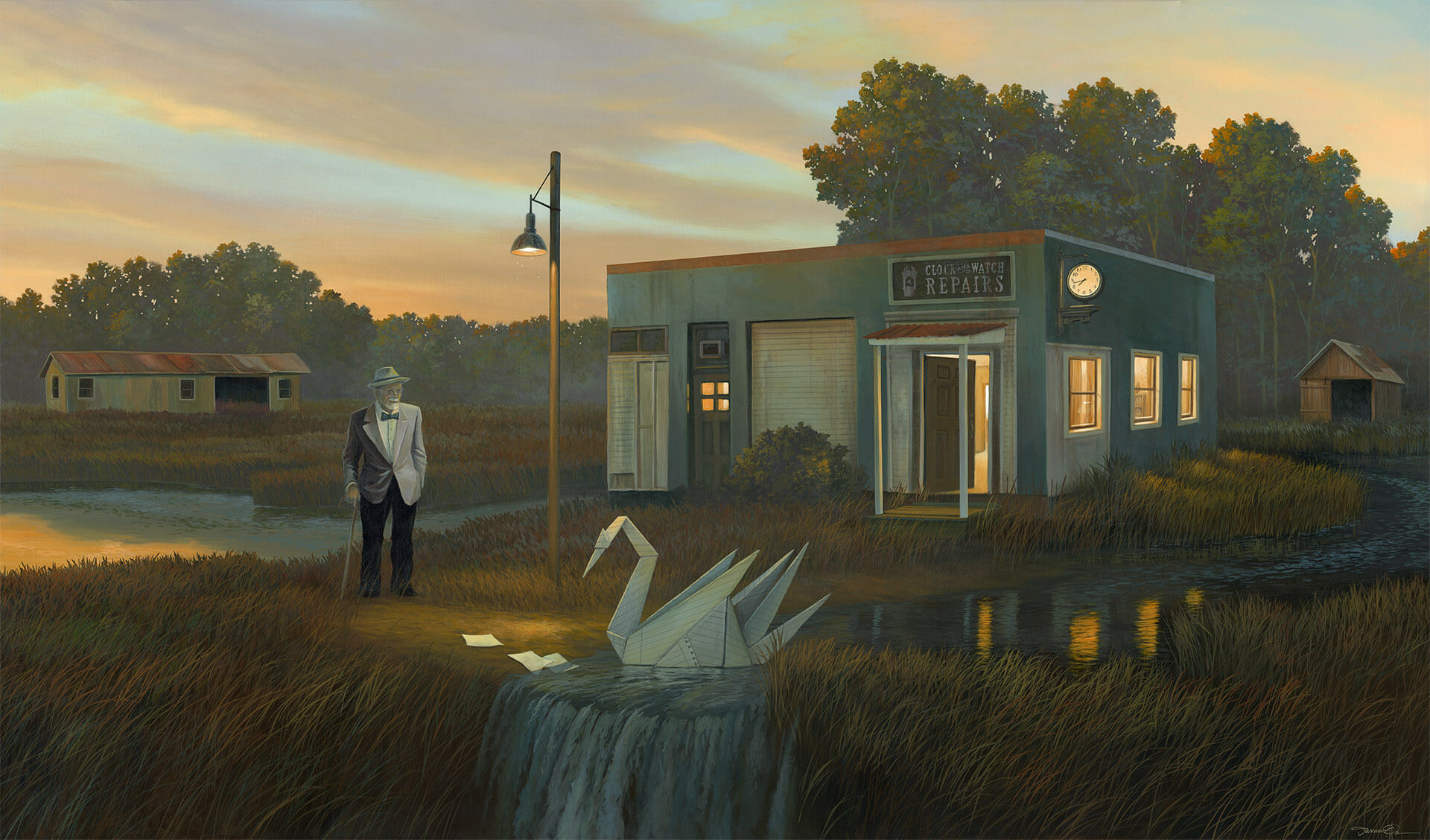 Rendezvous – Acrylic painting by Delaware artist Damon Pla