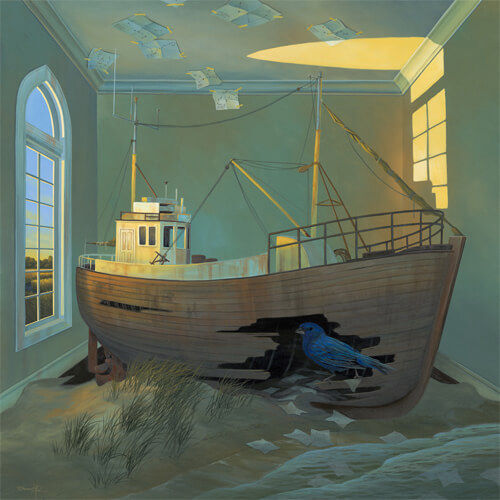 Semblance - Acrylic painting by Damon Pla