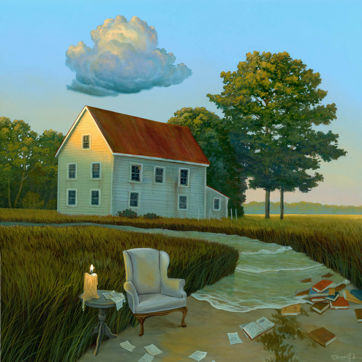 Solstice – Original surreal painting by Damon Pla