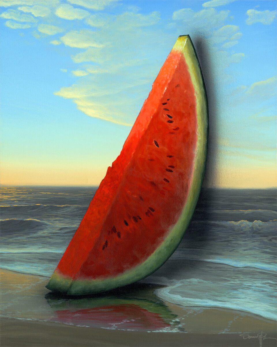 Summer Morning – Original surreal painting by Damon Pla