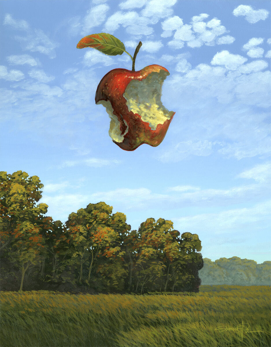 The Arrival of Autumn – Original surreal painting by Damon Pla