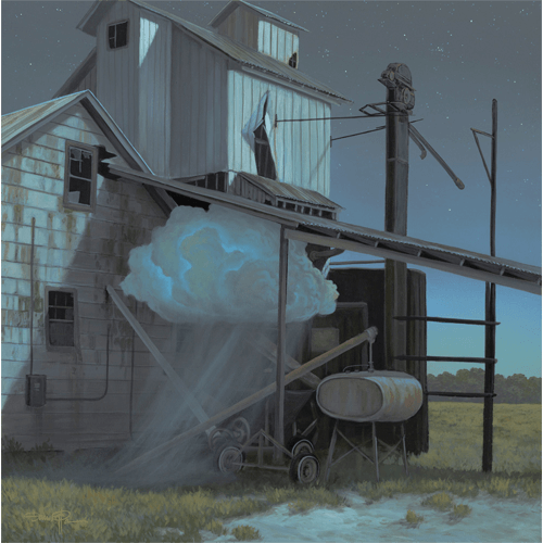 The Memory of Leaving Home Original Acrylic Painting by Delaware Artist Damon Pla