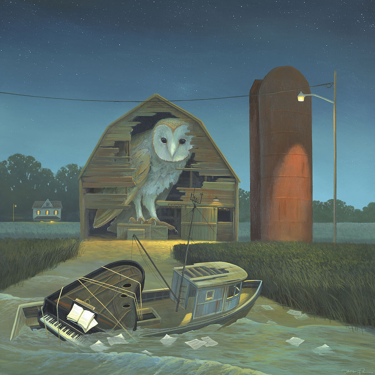 The Rediscovery – Original surreal painting by Damon Pla