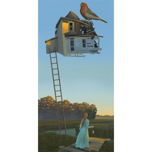 The Visit - Original Acrylic painting by Rehoboth Beach Artist Damon Pla