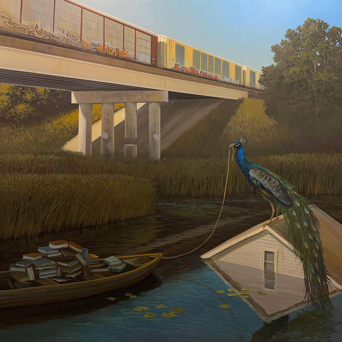Things Left Unsaid – Acrylic painting by Delaware artist Damon Pla