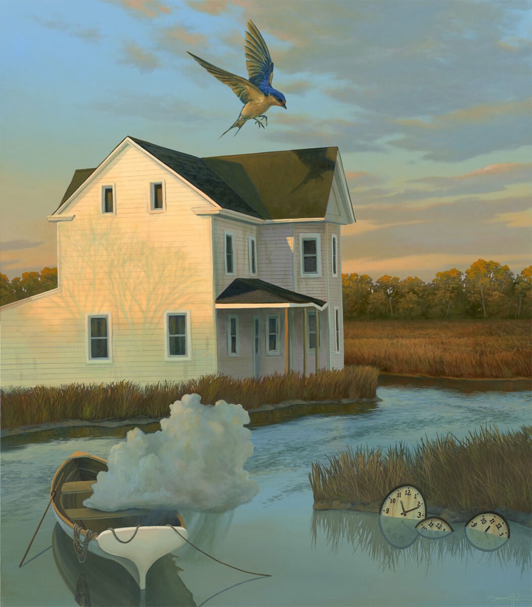 Voyager – Original surreal painting by Damon Pla